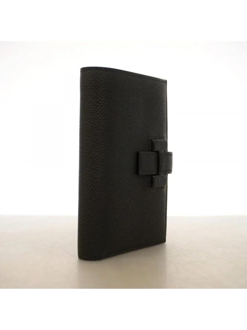 Hermes Wallet Passant Veau Epsom Black Silver